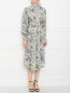 Платье с цветочным узором, с резинкой на талии Isabel Marant  –  МодельВерхНиз
