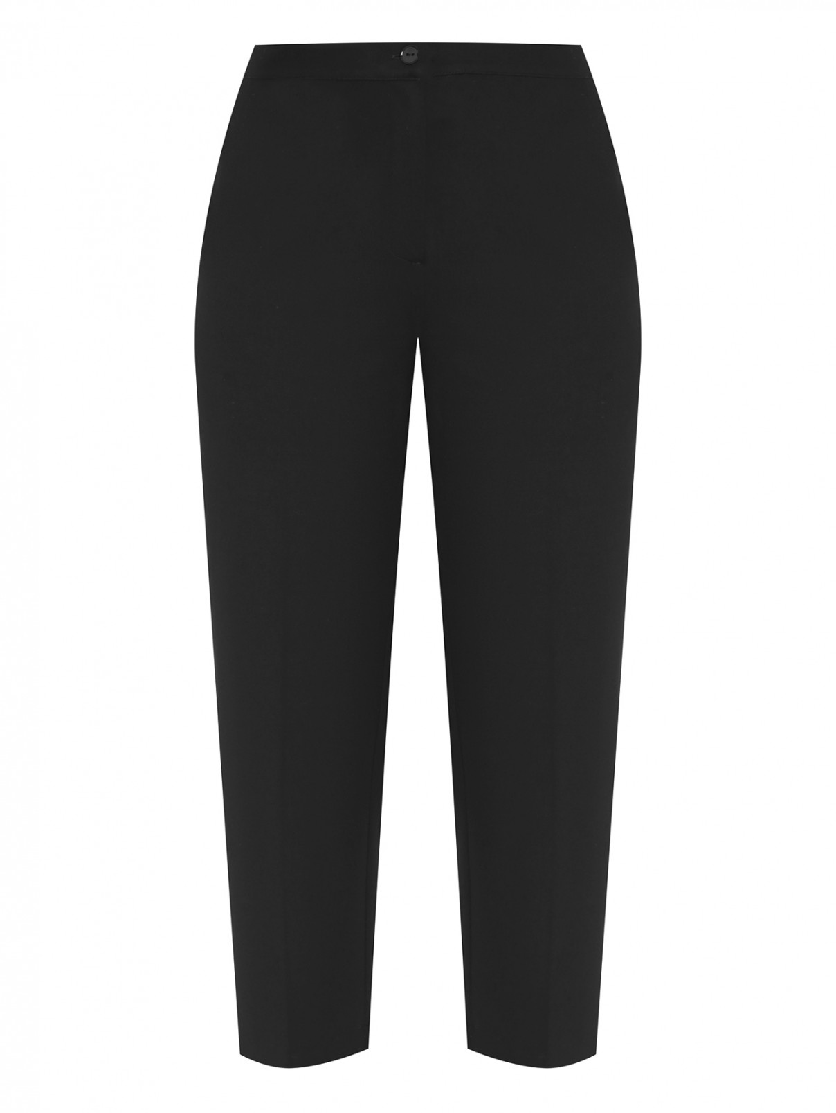 Трикотажные брюки с карманами Persona by Marina Rinaldi  –  Общий вид  – Цвет:  Черный
