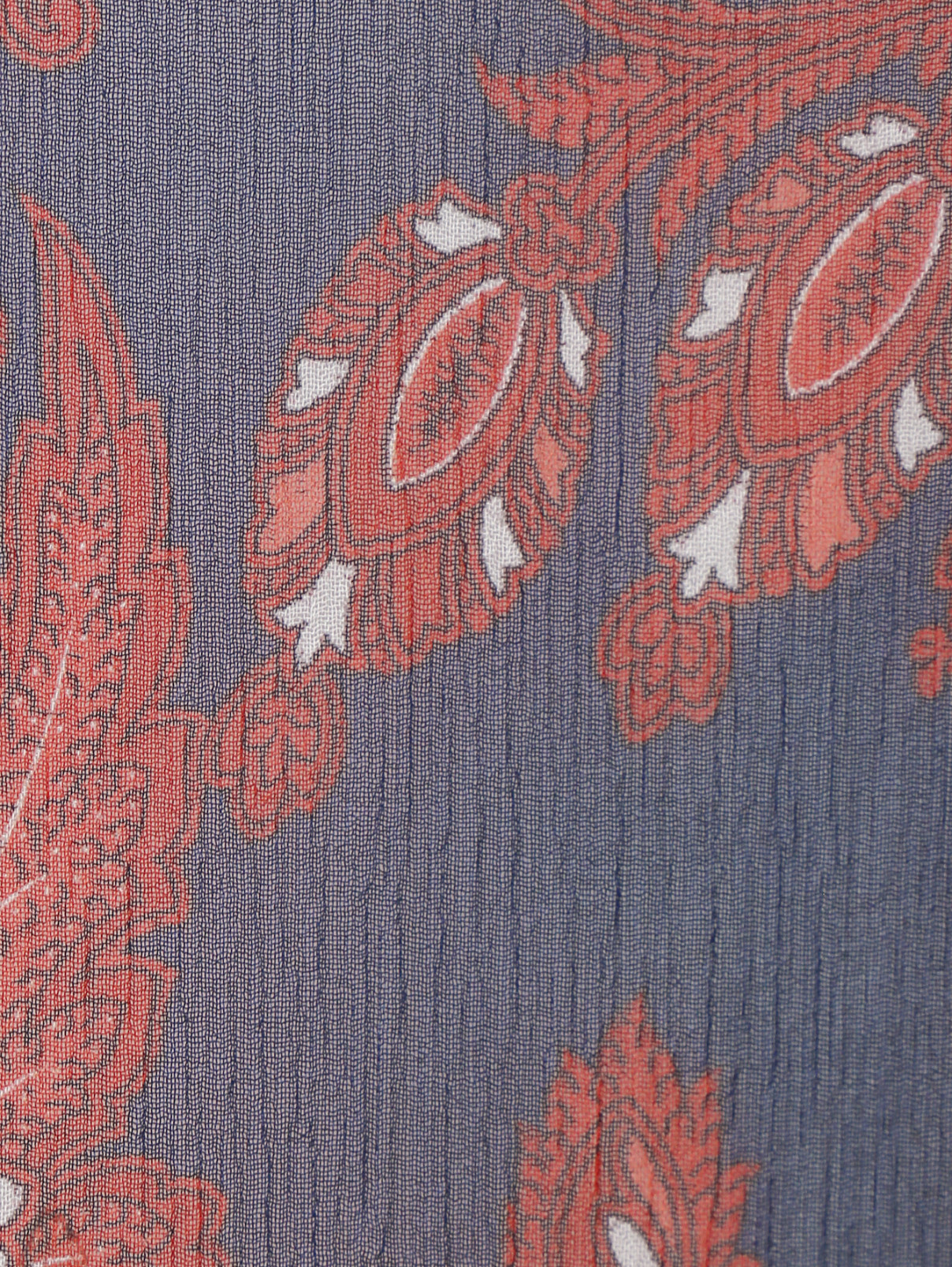 Полупрозрачная блуза из шелка асимметричного кроя с узором "пейсли" Strenesse  –  Деталь1  – Цвет:  Узор