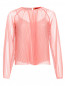 Полупрозрачная блуза из сетки свободного кроя Max&Co  –  Общий вид