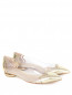 Туфли из лаковой кожи с контрастной отделкой на низком каблуке Nicholas Kirkwood  –  Общий вид