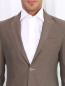 Однобортный пиджак из хлопка и шелка Corneliani ID  –  Модель Общий вид1
