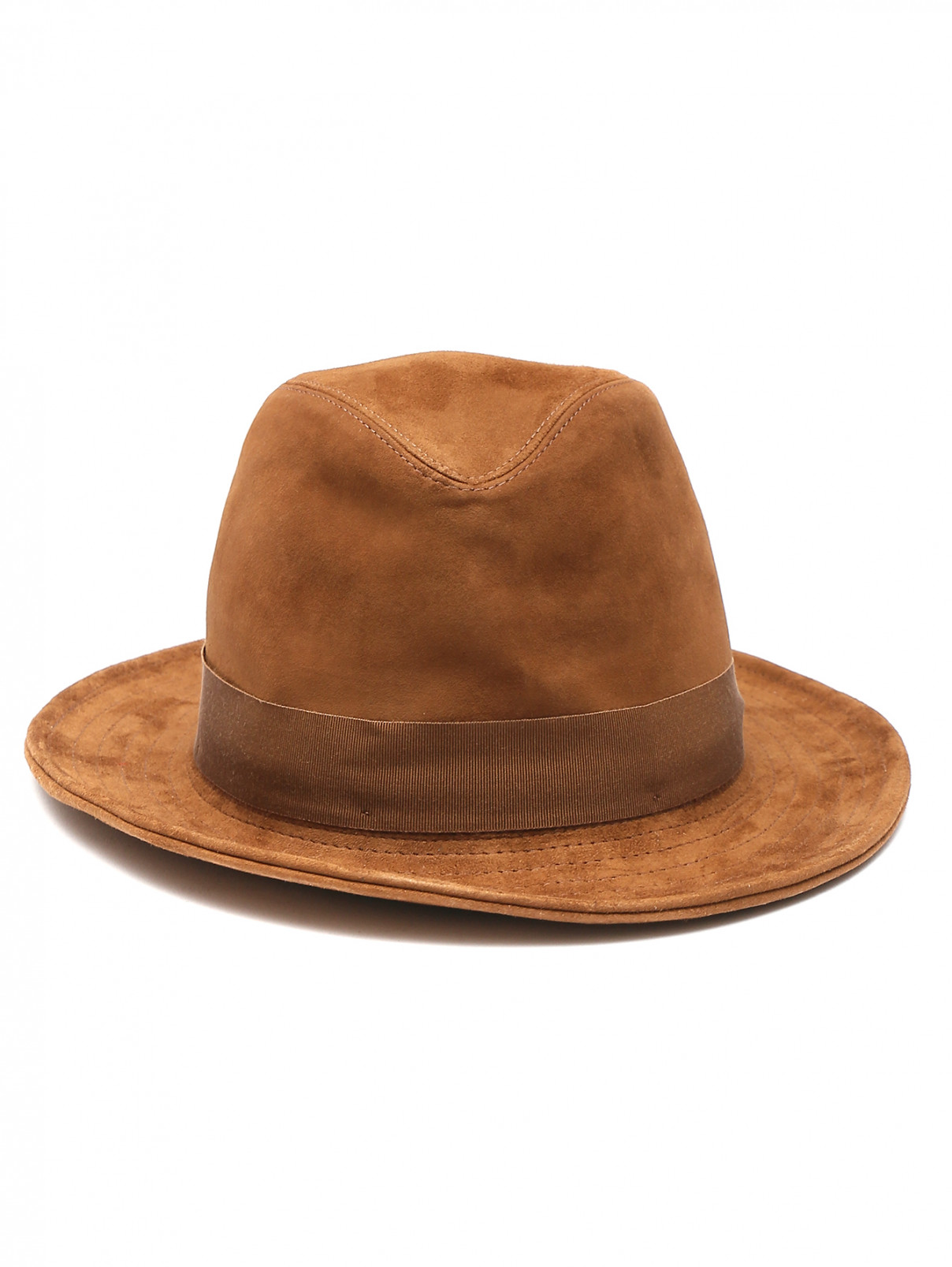 Шляпа из замши Borsalino  –  Общий вид  – Цвет:  Коричневый