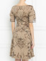 Платье с узором и короткими рукавами Alberta Ferretti  –  Модель Верх-Низ1