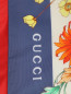 Куртка ветрозащитная с цветочным орнаментом Gucci  –  Деталь1