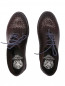 Туфли из текстурной кожи на шнурках ALBERTO FASCIANI  –  Обтравка4