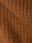 Шарф из шерсти мелкой вязки с вставкой из меха енота Max Mara  –  Деталь