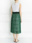 Платье из хлопка с кружевной юбкой Erika Cavallini  –  Модель Верх-Низ1