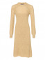 Трикотажное платье из шерсти ажурной вязки Alberta Ferretti  –  Общий вид