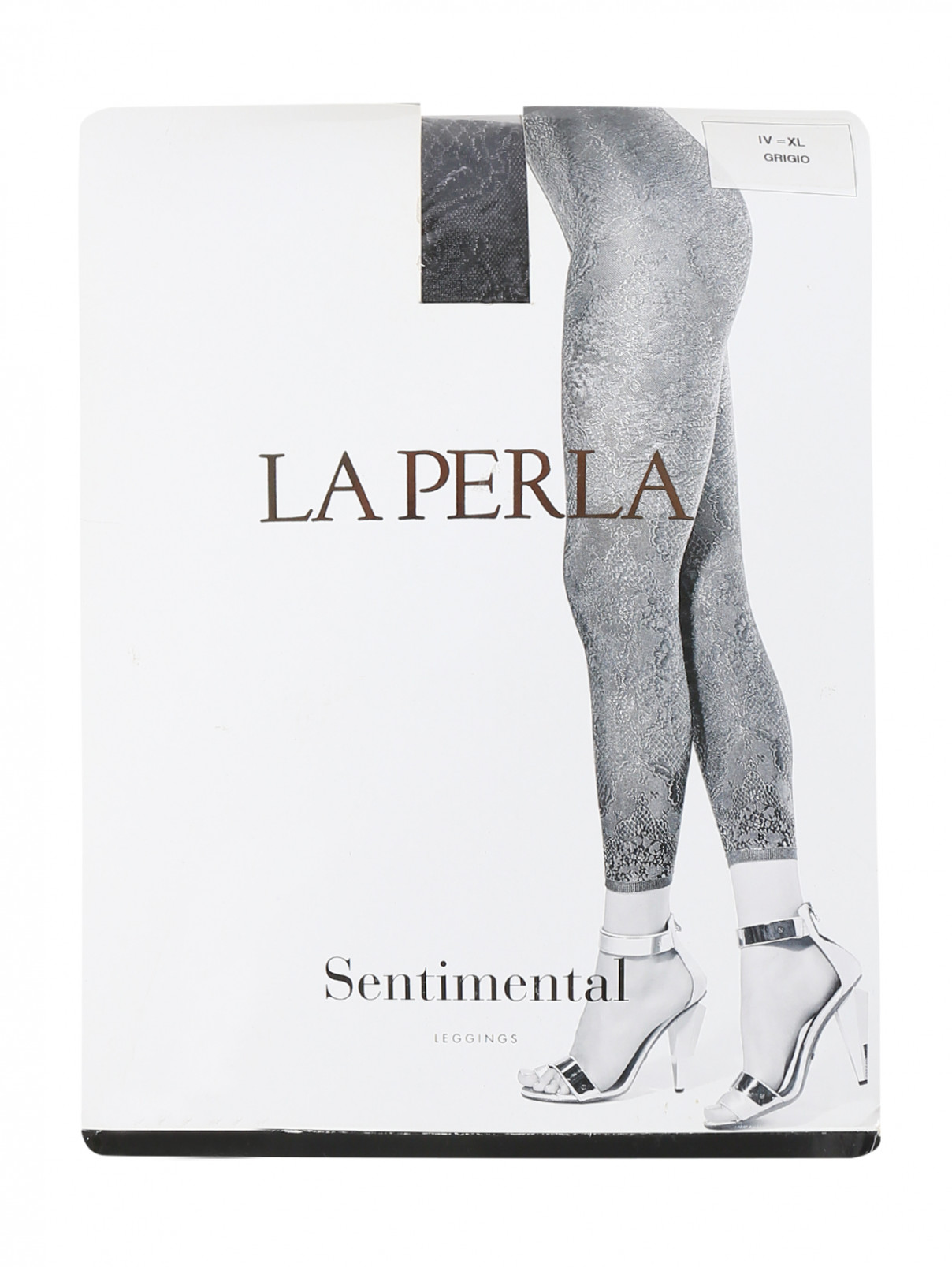 Кружевные легинсы La Perla  –  Общий вид  – Цвет:  Черный