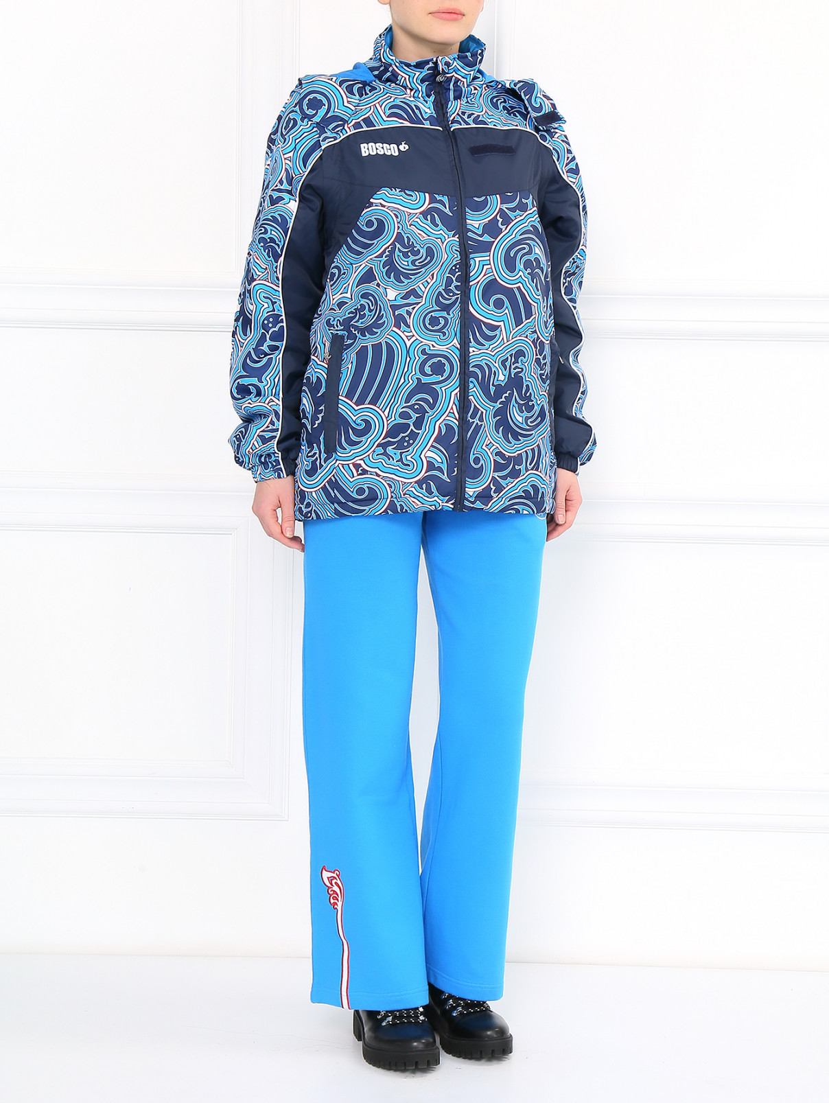 Куртка на молнии с капюшоном Sochi 2014  –  Модель Общий вид  – Цвет:  Синий