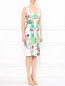 Платье-футляр из хлопка с цветочным узором Antonio Berardi  –  Модель Общий вид