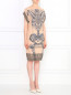 Трикотажное платье из хлопка с абстрактным узором Jean Paul Gaultier  –  Модель Общий вид