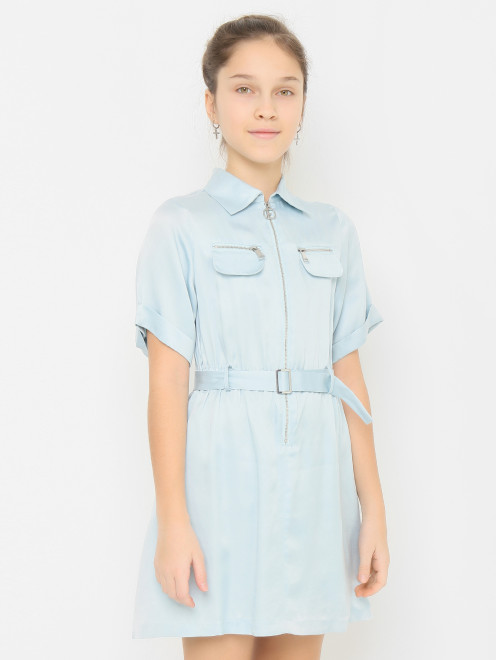 Платье на молнии с поясом  Ermanno Scervino Junior - МодельВерхНиз