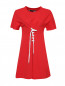 Платье хлопковое, с декоративной шнуровкой Love Moschino  –  Общий вид