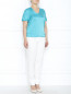 Блуза из шелка с коротким рукавом Marina Rinaldi  –  Модель Общий вид