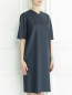 Платье из шерсти прямого кроя Jil Sander  –  Модель Верх-Низ