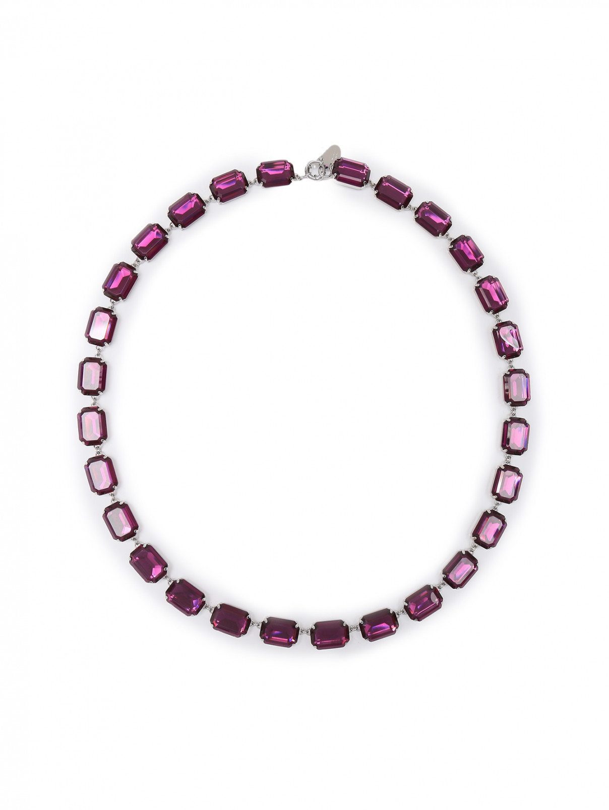 Ожерелье с крупными кристаллами Weekend Max Mara  –  Общий вид  – Цвет:  Фиолетовый