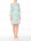Платье свободного фасона из шелка с цветочным узором Charlotte Bialas  –  Модель Общий вид