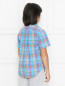 Хлопковая рубашка в клетку Ralph Lauren  –  МодельВерхНиз1