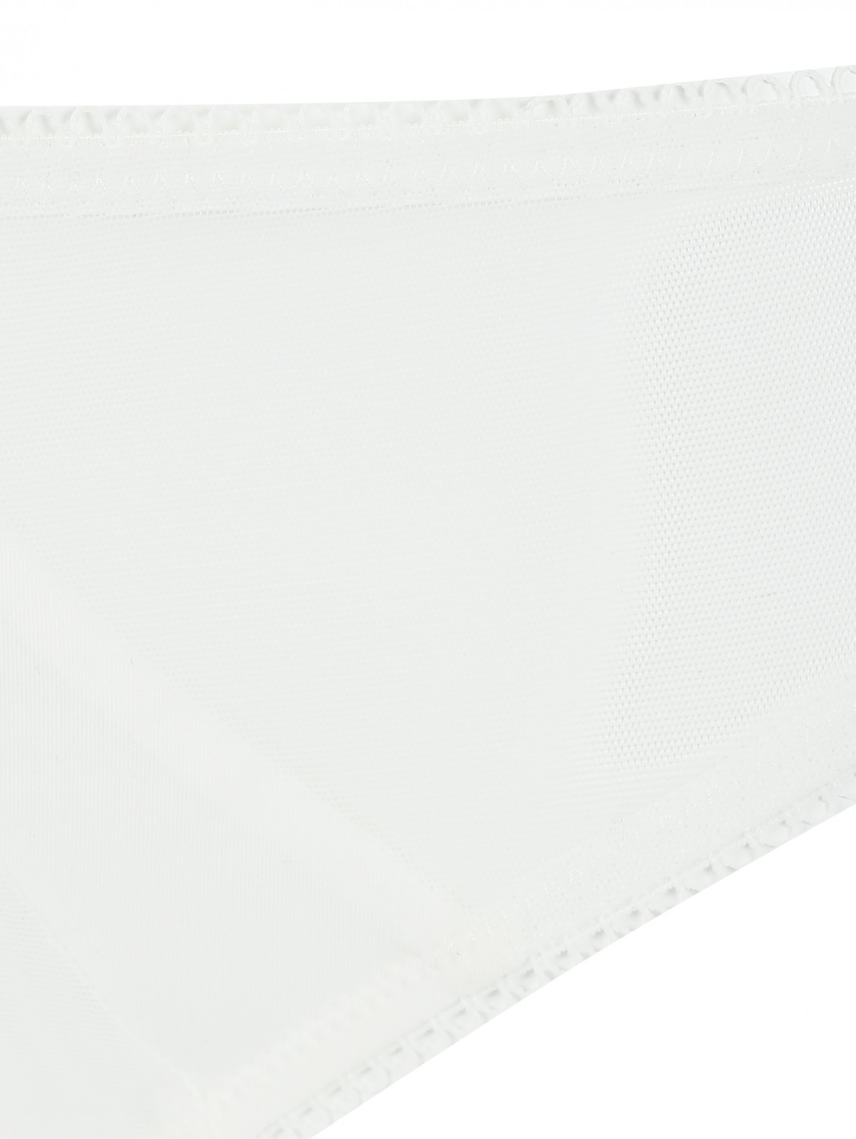 Трусы-бразилиано из сетки с вышивкой La Perla  –  Деталь  – Цвет:  Белый