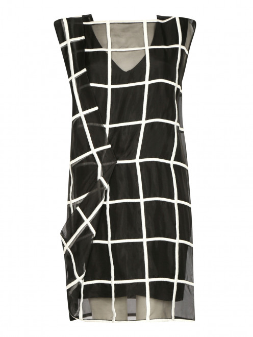 Платье из шелка с драпировкой Sportmax - Общий вид