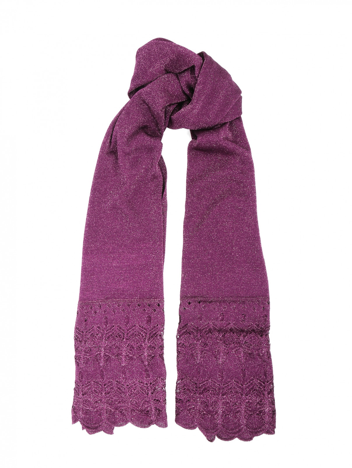Шарф с люрексом Etro  –  Общий вид  – Цвет:  Фиолетовый