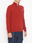 Свитер из кашемира однотонный Piacenza Cashmere  –  МодельВерхНиз