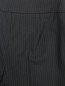 Широкие брюки из шерсти с узором "полоска" Armani Collezioni  –  Деталь