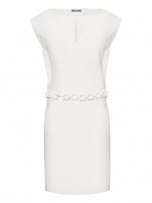 Платье однотонное из хлопка Moschino Cheap&Chic - Общий вид