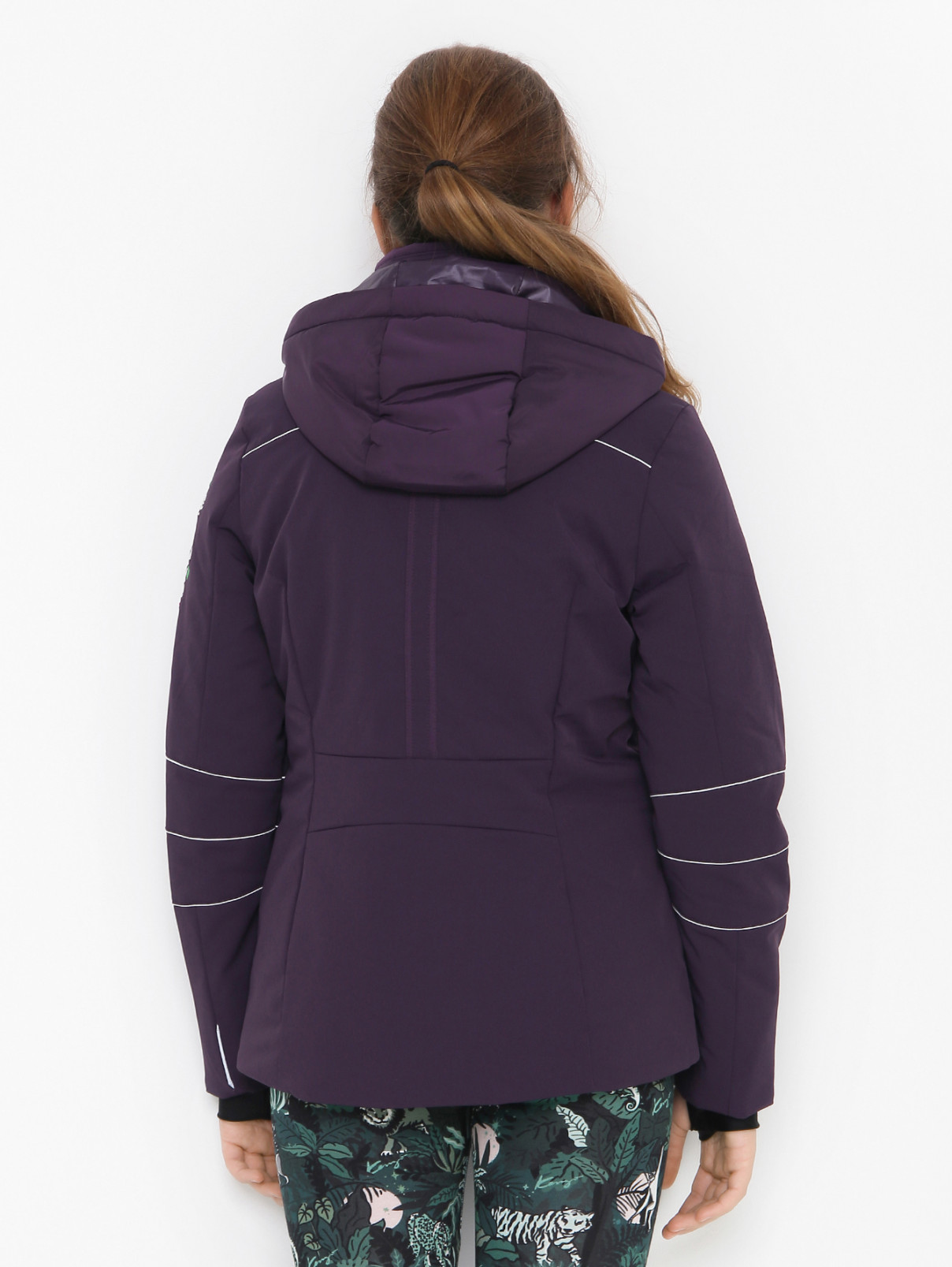 Горнолыжная куртка с вышивкой Poivre Blanc  –  МодельВерхНиз1  – Цвет:  Фиолетовый