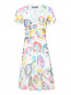 Платье из шелка с узором Moschino  –  Общий вид