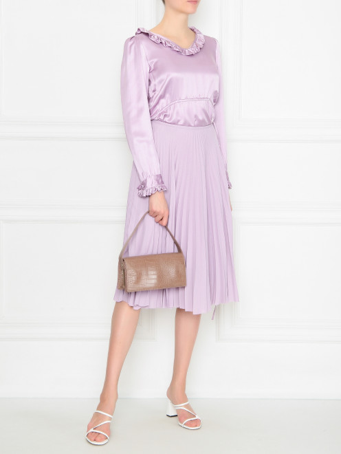 Платье миди из шелка Balenciaga - МодельОбщийВид