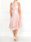 Платье-миди свободного кроя с цветочным узором P.A.R.O.S.H.  –  Модель Верх-Низ1