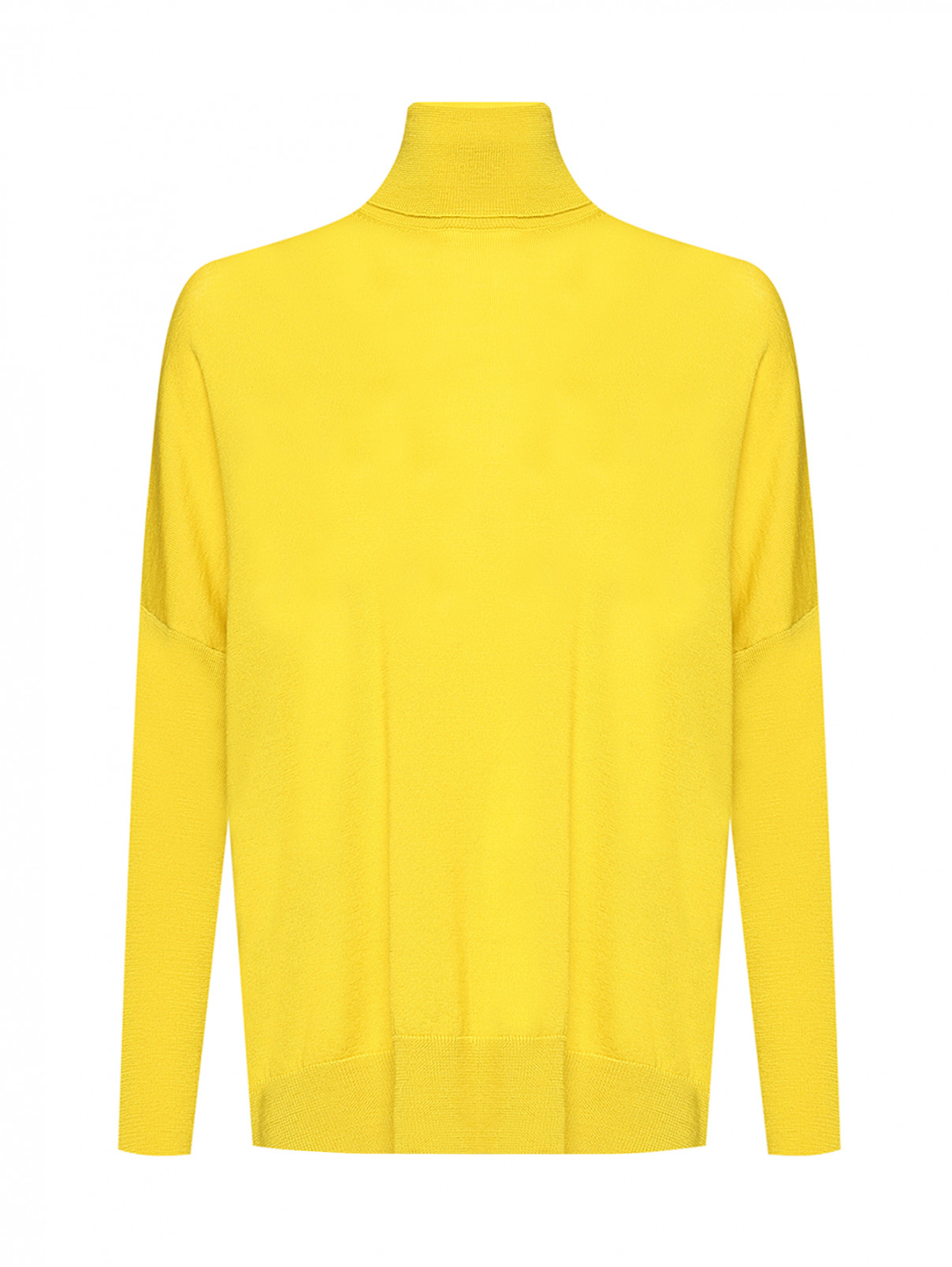 Водолазка из шерсти свободного кроя Luisa Spagnoli  –  Общий вид  – Цвет:  Желтый