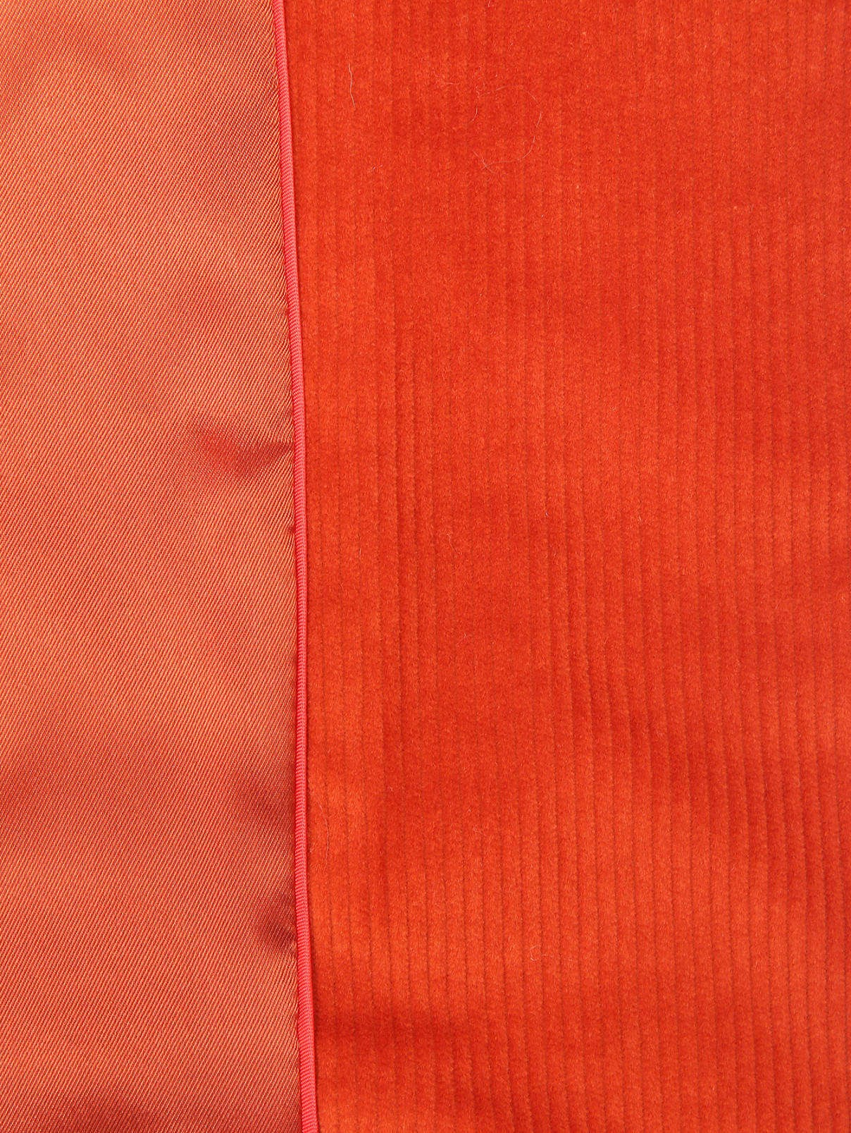 Однотонный жакет из велюра с карманами Max&Co  –  Деталь2  – Цвет:  Оранжевый