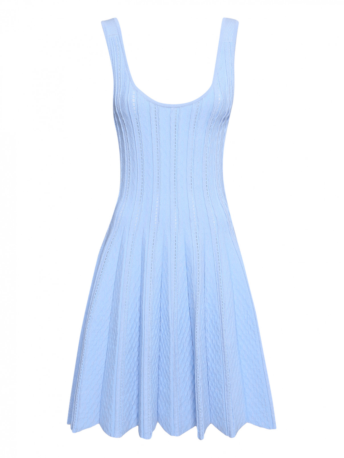 Трикотажное платье без рукавов Blugirl  –  Общий вид  – Цвет:  Синий