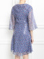 Платье-миди из шелка с цветочным узором Paul&Joe  –  Модель Верх-Низ1