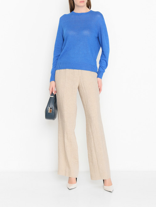 Однотонный джемпер из льна Weekend Max Mara - МодельОбщийВид