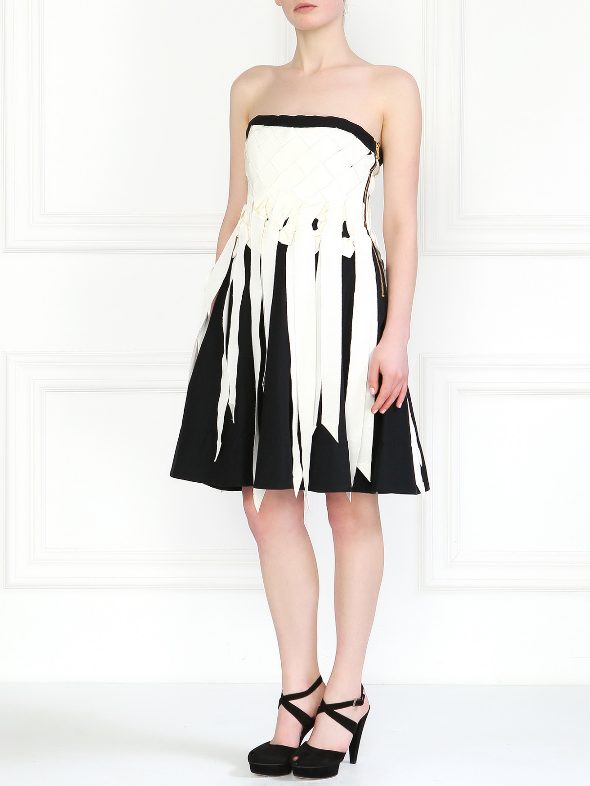 Платье с внутренним корсетом Moschino  –  Модель Общий вид  – Цвет:  Черный
