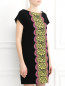 Платье-мини с цветочным узором Moschino Boutique  –  Модель Верх-Низ