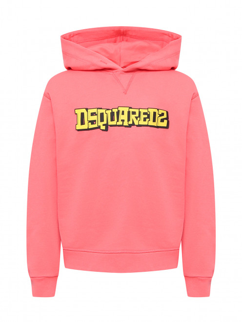 Толстовка из хлопка с ярким принтом Dsquared2 - Общий вид
