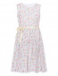 Хлопковое платье с поясом Il Gufo  –  Общий вид