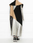 Пальто из шерсти альпака в стиле колорблок Marina Rinaldi  –  МодельВерхНиз1