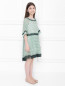 Платье из вискозы с подкладом Ermanno Scervino Junior  –  МодельВерхНиз