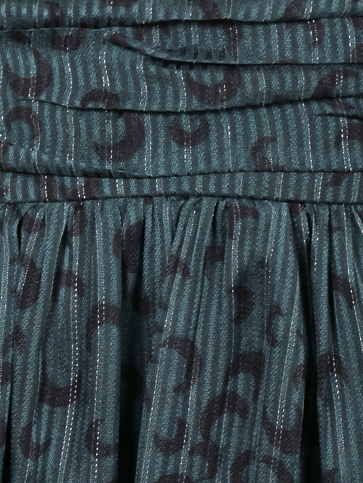 Юбка-макси из шелка с узором Paul&Joe  –  Деталь  – Цвет:  Зеленый