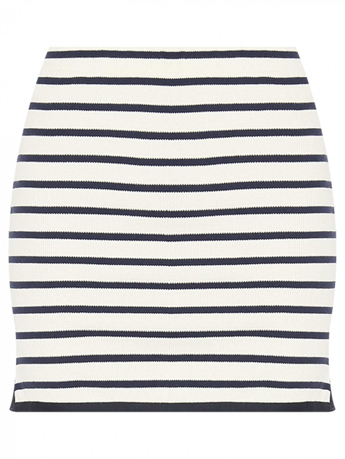 Трикотажная юбка с узором полоска Max&Co  –  Общий вид  – Цвет:  Узор