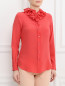 Шелковая блуза с оборками на воротнике Moschino  –  Модель Верх-Низ