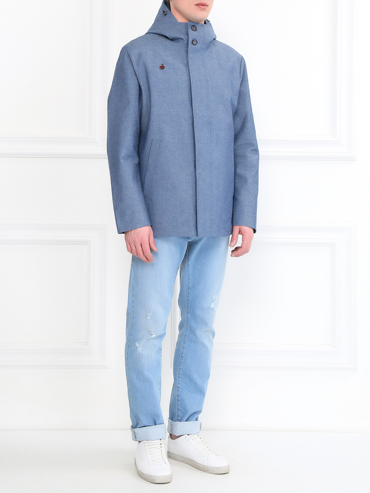 Куртка с капюшоном и боковыми карманами BOSCO  –  Модель Общий вид  – Цвет:  Синий