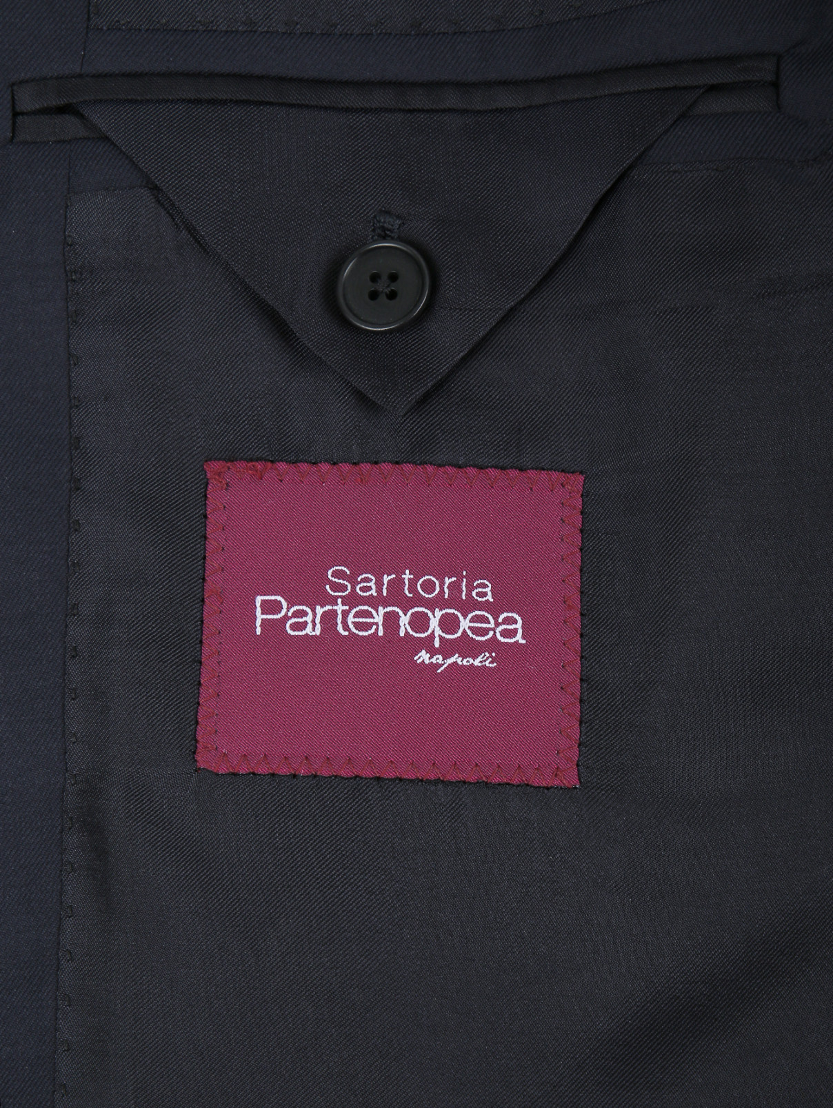 Пиджак из тонкой шерсти Sartoria Partenopea  –  Деталь2  – Цвет:  Синий